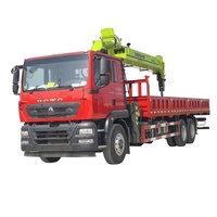 6x4 Sinotruk TX Truck Mounted Crane dengan Zoomlion 14 Ton 5-section Boom, Fungsi Lengkap untuk Konstruksi Jembatan