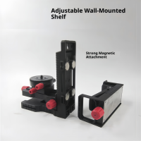 Support magnétique de réglage fin pour base magnétique multifonctionnelle de niveau laser avec clip réglable 360d 1/4 'filetage