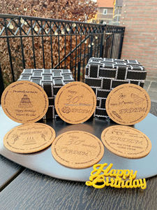 Manufacturer Wholesale Customized Wholesale Eco-Friendly Logo Printing Round Cork Coaster Table Wood <b>Beer</b> Coaster - Product Image 3