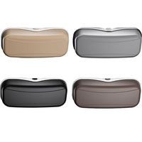 [Marque Privée] Étui à Lunettes de Voiture à Poussoir en ABS pour Pare-Soleil Intérieur, Rangement de Cartes, Étui à Lunettes de Soleil, Clip pour Lunettes de Voiture