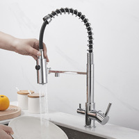 Robinet de cuisine en laiton de haute qualité avec design moderne, garantie de 5 ans, montage sur plan.