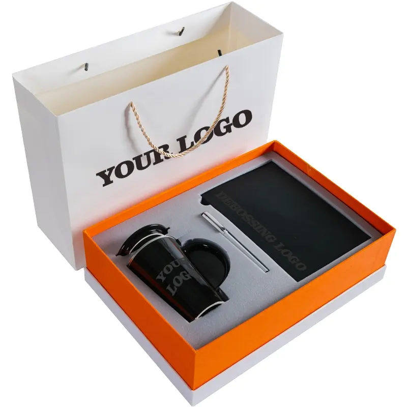Logo personnalisé Papeterie d'Entreprise Cadeau avec Stylo USB Cahier Nouvel Ensemble de Cadeaux d'Affaires Promotionnel