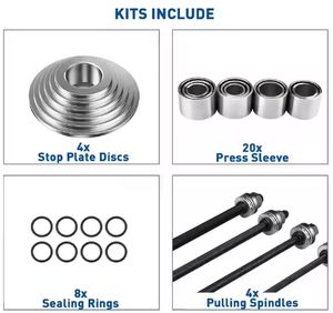 28-teiliges Eisenhülsen-Abziehgerät Chassis-Lager-Demontagewerkzeug 28 Lagerabzieher Druckhülsen für Wartungsarbeiten - Product Image 5