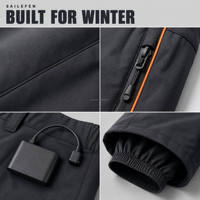 Pantalon de ski chauffant 7,4 V alimenté par batterie USB, imperméable, respirant, matelassé 2 couches, pour les amateurs de plein air