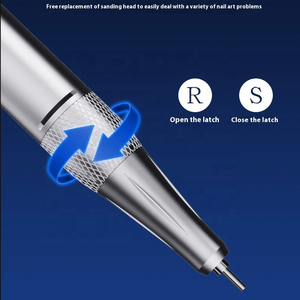 Taladro de <span class=keywords><strong>uñas</strong></span> recargable profesional de 45000RPM <span class=keywords><strong>para</strong></span> <span class=keywords><strong>uñas</strong></span>, Lima eléctrica, pantalla HD, bolígrafo de manicura de Metal, lijadora de <span class=keywords><strong>torno</strong></span> de <span class=keywords><strong>uñas</strong></span> - Product Image 6