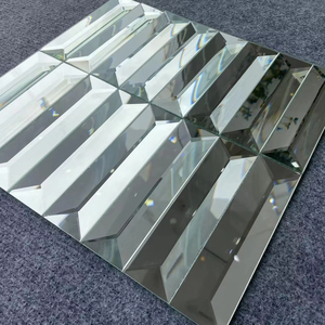 Hot Sale Silver Beveled Edge Strip Mirror Glass Mosaic <strong>Tile</strong> <strong>12x12</strong> Inch - Product Image 3