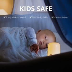 Nouveauté 2021, lampes de nuit rechargeables, changement de couleur RVB, lampe de nuit LED portable pour enfants - Product Image 3