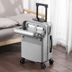 Borsa Trolley da viaggio da 15 pollici multifunzionale da donna con apertura anteriore da 20 pollici - Product Image 1