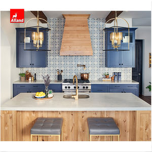 Mobile da <span class=keywords><strong>Cucina</strong></span> Americano Incassato con Cornice, Due Tonalità di Blu, con Isola Stile Shaker - Product Image 2