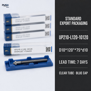 TiAIN-beschichteter Hartmetall-Fasenfräser <span class=keywords><strong>UP210</strong></span> D10 120 Grad V-Nut-Fräser für Gusseisen - Product Image 6