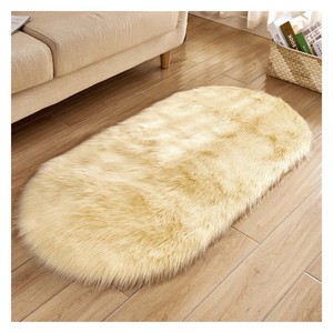 Alfombra suave y esponjosa de lujo, alfombra de piel de oveja de piel sintética, alfombra peluda de felpa decorativa para decoración navideña, mesita de noche, sofá, suelo, guardería - Product Image 6
