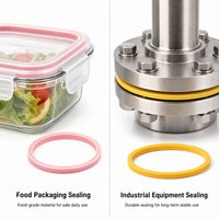 Joint d'étanchéité en silicone de qualité alimentaire personnalisé, anti-fuite, étanche, pour boîte à lunch, conteneur de fraîcheur, rangement de cuisine