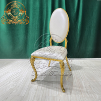 Chaise royale de vente en gros d'hôtel d'acier inoxydable de banquet de conférence pour des événements de mariage