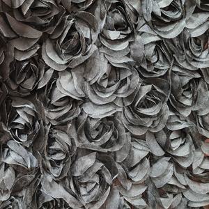 Grand tissu de dentelle de maille de motif de fleurs de roses 3D pour les robes de femmes LT21807 - Product Image 6