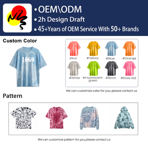 T-shirt Tie Dye Certificati GOTS & OEKO-TEX HuaYi, Magliette da Uomo Casual Oversize OEM ODM, Vendita all'Ingrosso per Distributori - Product Image 4