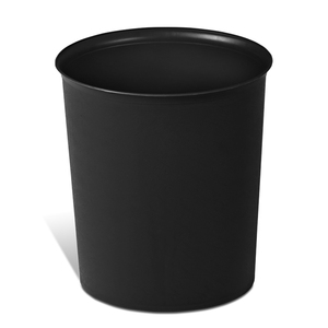 <strong>Black</strong> Guest Room Trash Can Household Flame Retardant Hotel Living Room Creative Fireproof <strong>Small</strong> Storage <strong>Bin</strong> Without Cover 8L - Product Image 1