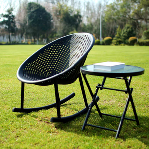 Ensemble de chaises longues et de tables d'extérieur modernes, chaise à bascule, meubles de patio de haute qualité - Product Image 1