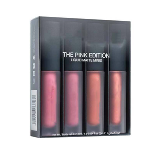 Set de 4 Mini Brillos Labiales y Lápices Labiales, 4 Colores Mate Hidratantes - Product Image 1
