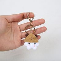 Porte-clés Champignon au Crochet, Décoration d'Halloween avec Grenouille, Ornements et Autres Usages Décoratifs
