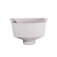 Embudo de agua de lluvia de PVC de 75mm Accesorios de tubería Amplias variedades de técnicas de fundición Material plástico Número de modelo Cabezal-Sin revisiones