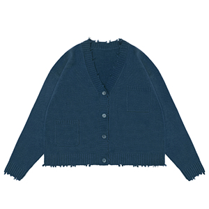 Logo personalizzato OEM/ODM in <span class=keywords><strong>cotone</strong></span> a maniche lunghe con un solo bottone con <span class=keywords><strong>scollo</strong></span> a <span class=keywords><strong>V</strong></span> - Product Image 4