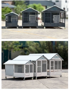 Villa per Cani Hi-Tech Futuristica in Ferro Battuto per Esterni, Gabbia Facile da Montare per Pastore Australiano, Resistente alle Intemperie - Product Image 6