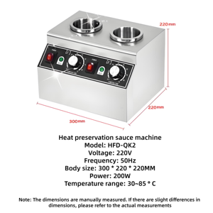 Scaldavivande in Acciaio Inox per 2 Bottiglie, Antiaderente e Facile da Pulire, per Hotel e Ristoranti, Ideale per Cioccolata - Product Image 6