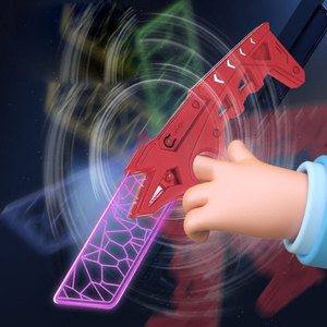 มีดสไตล์เนปาลหลากสีสันพร้อมไฟกระพริบ ของเล่นอะคริลิคสุดเท่ห์ มีไฟ LED สำหรับตลาดกลางคืน มีดซามูไรแบบมีไฟกระพริบสุดเท่ห์ - Product Image 3