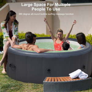 4-6 Người Inflatable Sợi Công Nghệ Spa Hồ Bơi 150 Máy Bay Phản Lực Không Khí 104 ℉ Sưởi Ấm Balboa Spa Ngoài Trời Massage Bơi 6 Màu Phụ Kiện - Product Image 2