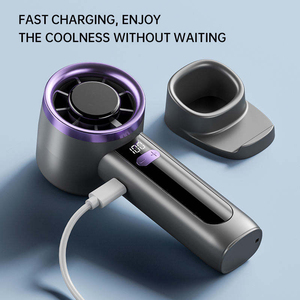 Ventilador de Mano Eléctrico Portátil Plegable, Mini Ventilador con Batería de Larga Duración, Carga USB, 5 Aspas, Funcionamiento Silencioso, Manual en Inglés - Product Image 2