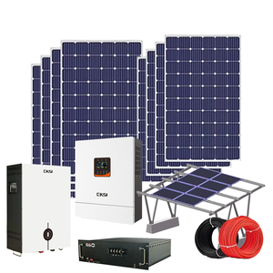 ระบบพลังงานแสงอาทิตย์แบบไฮบริดครบชุด 5kw 10kw 15kw ระบบสำรองไฟบ้าน 200 แอมป์ ระบบออฟกริด - Product Image 1