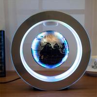 Lámpara de escritorio con globo de levitación magnética, Globo flotante con mapa del mundo LED, decoración para el hogar, regalo