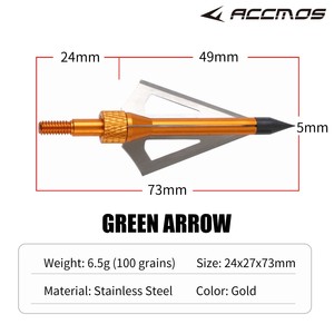 100 di <span class=keywords><strong>caccia</strong></span> al grano 3 lame fisse punte di <span class=keywords><strong>punta</strong></span> di freccia di balestra usate come accessorio di <span class=keywords><strong>caccia</strong></span> con l'arco da tiro con l'arco - Product Image 3