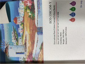 Sinh Thái Dung Môi Vật Liệu Sơn Mực Bóng 100% Cotton Vải Tường Nghệ Thuật Vải Cuộn Cho In Kỹ Thuật Số - Product Image 6