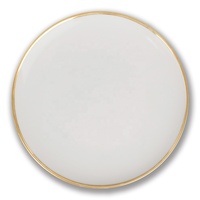Vaisselle de table personnalisable en gros pour la maison, assiettes blanches pour restaurant, assiettes en céramique, vaisselle haut de gamme en porcelaine fine avec bord doré