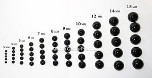 แหวนอัญมณีหลวมทรงกลมสีดำสำหรับทำเครื่องประดับสร้อยข้อมือต่างหูแบบกำหนดเองได้ - Product Image 4