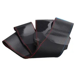 Couverture de volant en fibre de carbone de meilleure qualité à coudre pour kia pour couverture de volant BMW