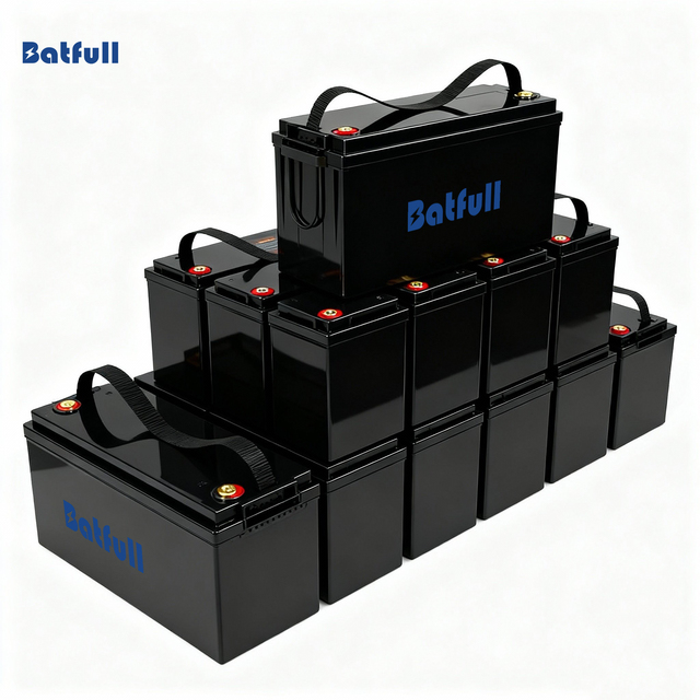 Rechargeable Lithium Ion Batteries Pack 12V 50Ah 100Ah 200Ah Deep Cycle Lithium Lifepo4 Solar Battery Cells for RV Solar Camping