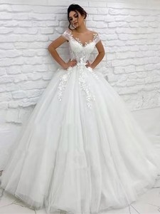 S5898F 2025 New Fashion New Big Trailer Sexy Gauze off Shoulder Three -dimensional Lace Wedding Dresses Sexy - Product Image 6