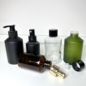 Produits les plus vendus 2024 Flacon pulvérisateur noir mat 200 ml Flacon en verre avec bouchon 100 ml Flacon en verre noir mat - Product Image 2
