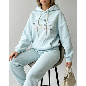 <span class=keywords><strong>Sudadera</strong></span> con Capucha Casual para Mujer, Personalizada con Logotipo, <span class=keywords><strong>de</strong></span> Alta Calidad, al por Mayor, Adecuada para Otoño e Invierno, Estilo Holgado - Product Image 4