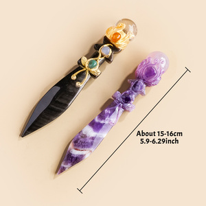 Venta al por Mayor de Adornos de Cristal Hechos a Mano, Bola de Cristal de <span class=keywords><strong>Obsidiana</strong></span>, Decoración para el Hogar, Artesanía de Cristal - Product Image 2