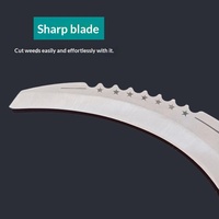 Tête de faucille personnalisable en acier à haute teneur en carbone pour la tonte de l'herbe, la pêche et la coupe des plantes aquatiques ; Compatible avec les manches de pêche à la palangre ; Chine