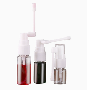 White PET Nasal Mist <b>Spray</b> <b>Bottle</b> Oral Throat Sprayer Round <b>Empty</b> Plastic <b>Bottle</b> for Medicine - Product Image 6