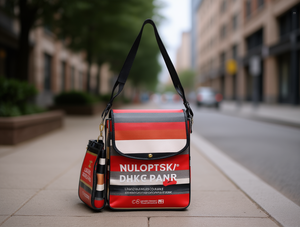 Borsa a Tracolla a Righe da Donna, Taglia Media, Chiusura con Cerniera, Portatile, Alla Moda, Per Tutte le Stagioni - Product Image 2