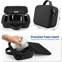 Estuche de Almacenamiento EVA Resistente a Impactos para Apple Mac Mini M4 M4 Pro, con Espacio para Teclado, Ratón, Adaptador de Corriente y Accesorios Pequeños
