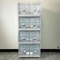 Cage à oiseaux pliable en fil d'acier écologique pour l'élevage et le vol des pinsons, perruches, calopsittes, conures, agapornis, canaris et perroquets