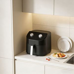 Cuisinière électrique à pression et friteuse à air haute efficacité 1500W 5,5L sans huile, protection contre la surchauffe, revêtement antiadhésif, cuisson rapide, nettoyage facile - Product Image 5
