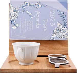 Support de livre en <span class=keywords><strong>bois</strong></span> Acacia Triangle porte-livre avec tasse lunettes stylo support pour téléphone Nook lecture <span class=keywords><strong>Valet</strong></span> pour livre amoureux cadeaux - Product Image 4