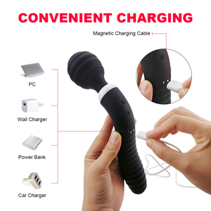 Aite Dual End Multiple Frequency Dildo Vibrator Dubbele Vibratie Toverstaf Seksspeeltjes Voor Vrouw - Product Image 2